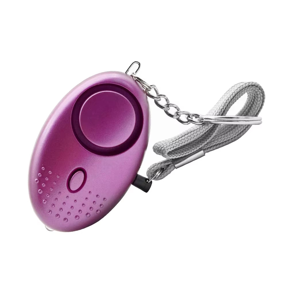 Alarm Keychain Safety Personal Keyring Emergency Portable Pocket Warning Sound Equipment Children Elderly Purple