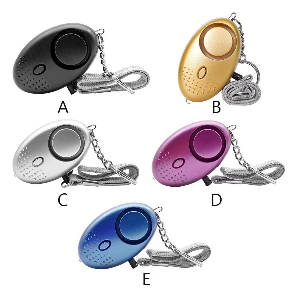 Alarm Keychain Safety Personal Keyring Emergency Portable Pocket Warning Sound Equipment Children Elderly Purple