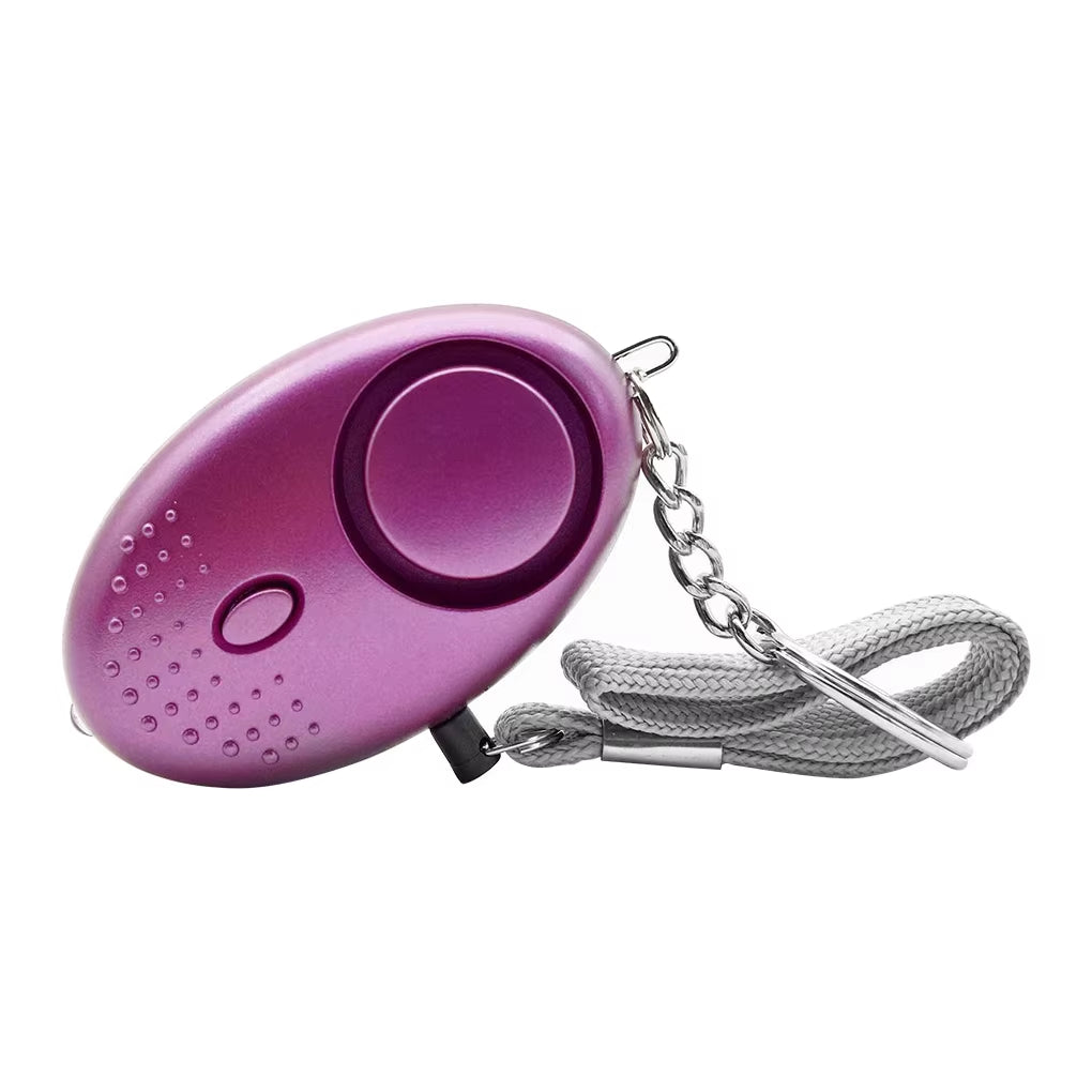 Alarm Keychain Safety Personal Keyring Emergency Portable Pocket Warning Sound Equipment Children Elderly Purple